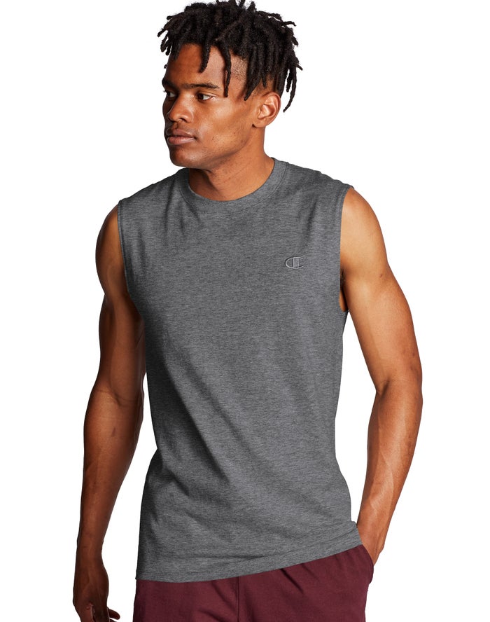 Champion Classic Jersey Tanktop Heren - DonkerGrijs - Belgie 9748KRNWZ